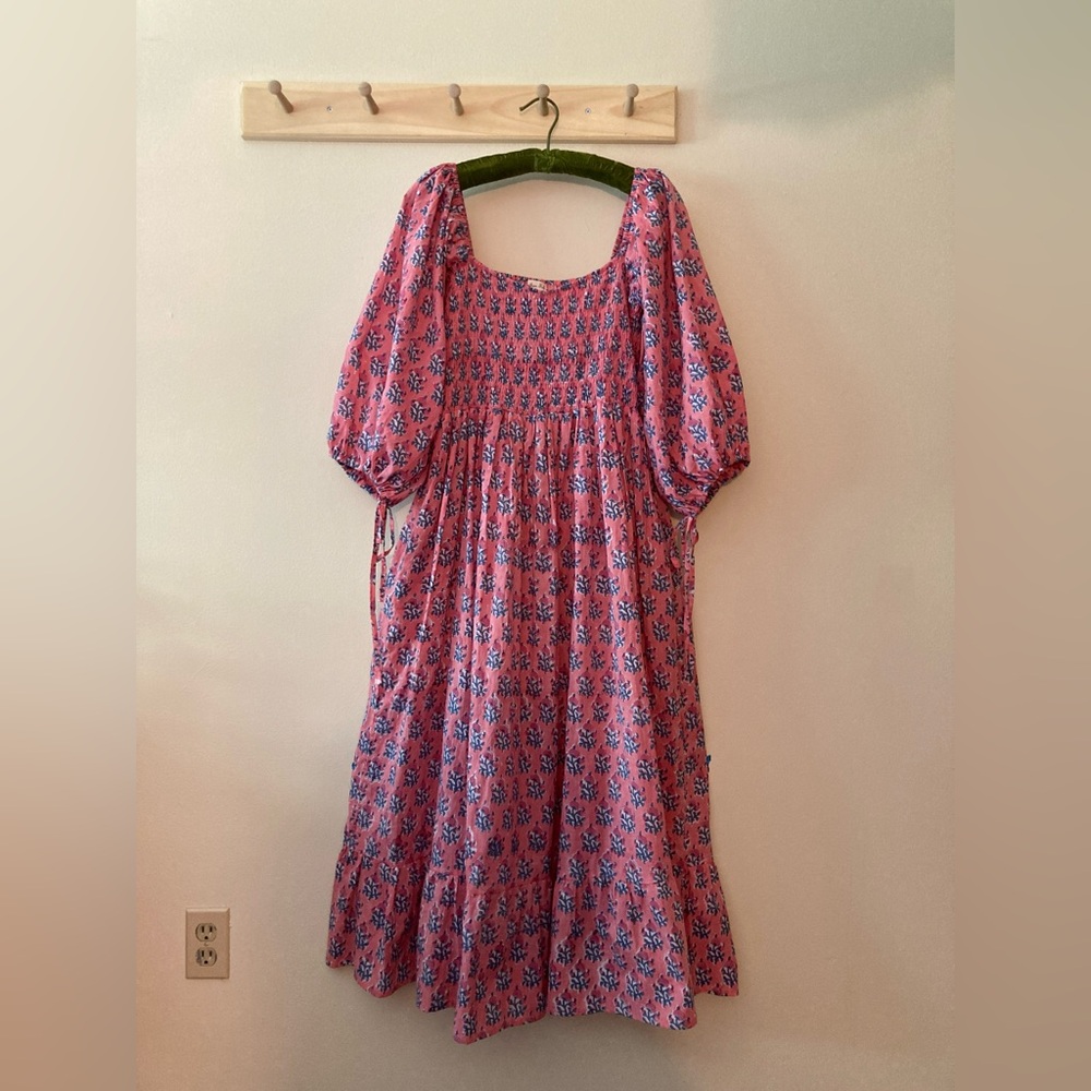 Indian block print romantic dress size Medium
